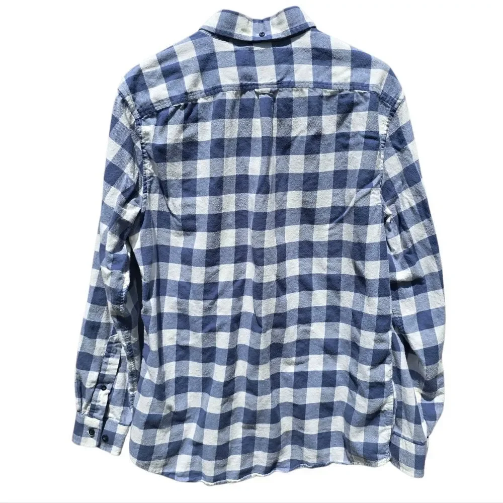 L.L.Bean Men's Comfort Stretch Chambray Shirt, Long-Sleeve Slightly Fitted Large